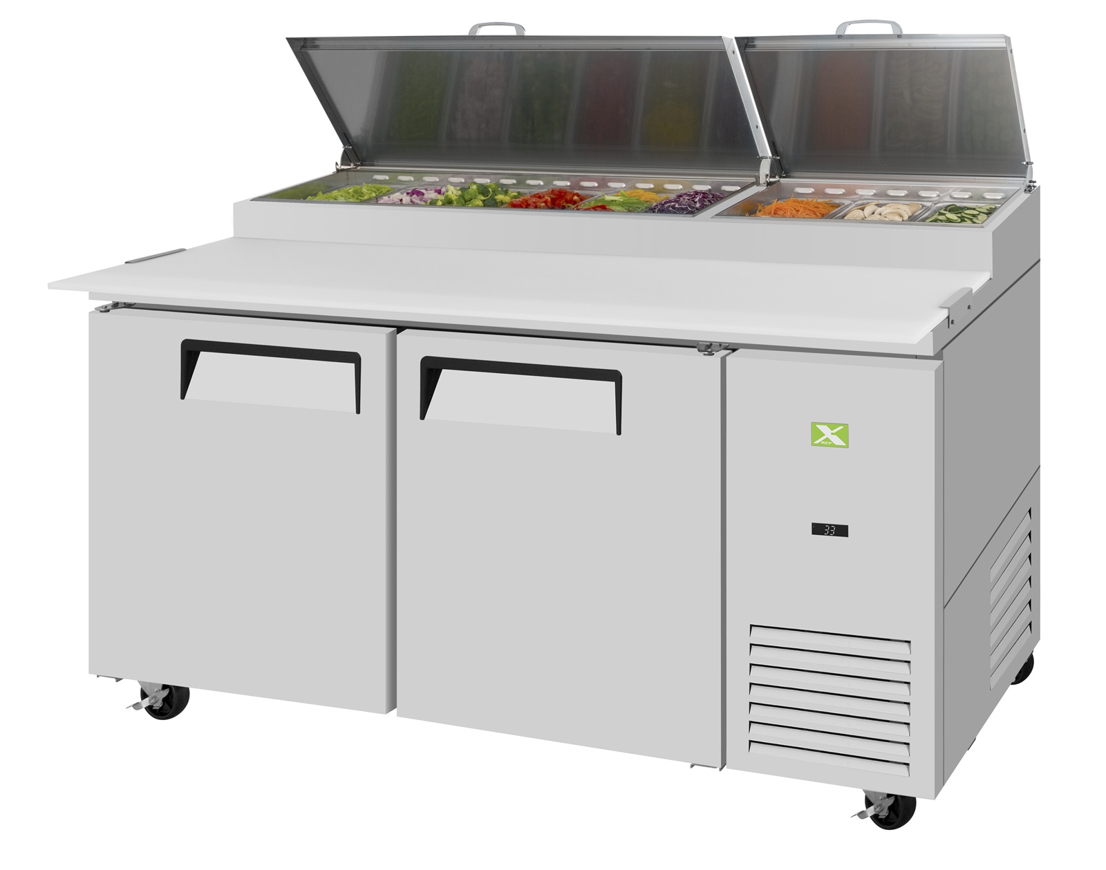 Refrigeration-X 67" Refrigerated Pizza Prep Table
